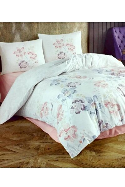 Kristal Ranforce Quilted Duvet Cover Set Double Poppy Orange