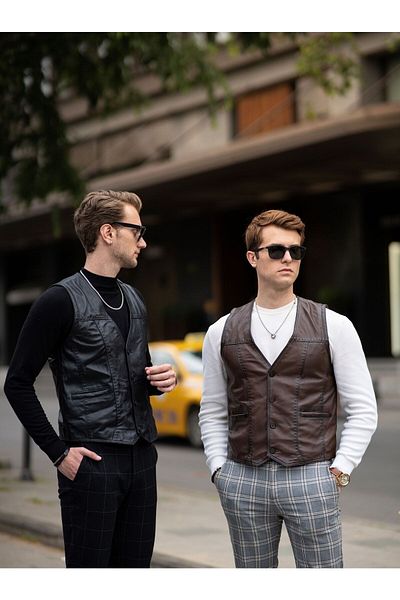 CE-YIL DERİ ÜRÜNLERİ GENUINE LEATHER VEST