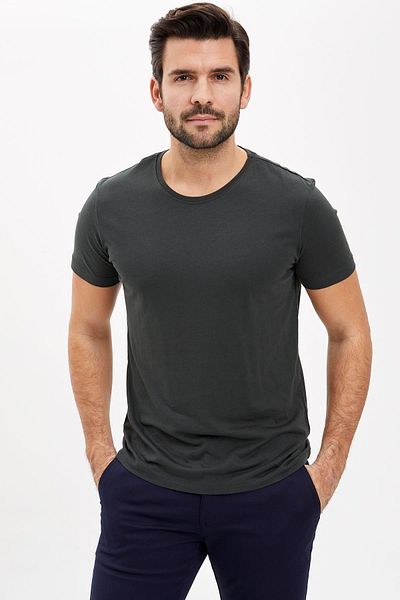 DeFacto Slim Fit Crew Neck Premium Quality Basic T-Shirt