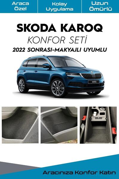 GRAFİCAR Skoda Karoq Comfort Set مقصورات تخزين طلاء عازل للصوت مضاد للاهتزاز ...