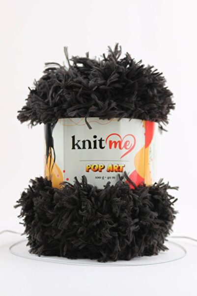knitme POP ART 100 gr 3'li Paket Kürk Görünümlü El Örgü İpİ Yarn (965)