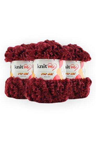 knitme POP ART 100 gr 3'li Paket Kürk Görünümlü El Örgü İpİ Taka Yarn (968)