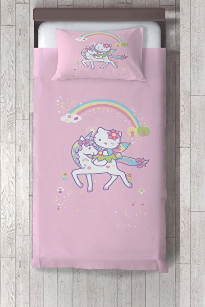 Talia Home Hello Kitty Desenli Yatak Örtüsü TLAY-246