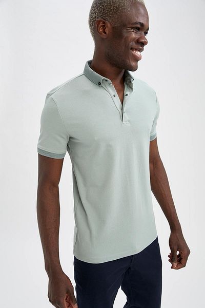 Defacto Turquoise Men Polo Collar T shirts Styles Prices Trendyol