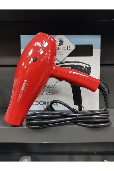 Hector 3500 Turbo Red Hair Dryer and Blow Dryer..NHRMKN1007011