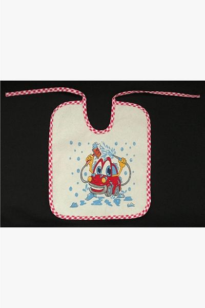 GREY Printed Baby Bib / Drool Bib