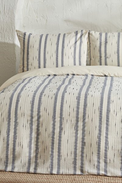 Karaca Home Cosmos 100% Cotton Double Duvet Cover Set Indigo