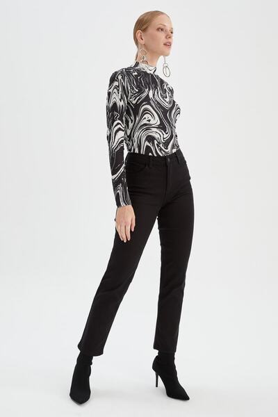 DeFacto Traditional carmela Slim Fit Gabardine Trousers