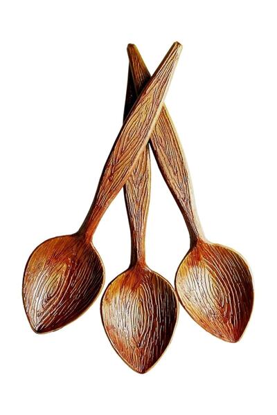 Şenturistik Şimşir Ahşap Model Uzun Oyun Kaşığı 40'lı Ekonomik Paket