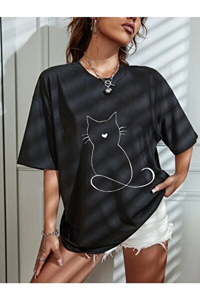 ZEMLİYA Tricou cu model de pisici