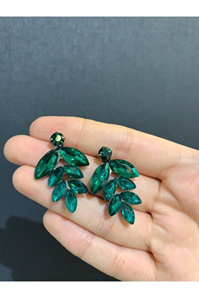 BEYOĞLU NİŞANTAŞI Stoned Bridal Wedding Henna Engagement Wedding Earrings