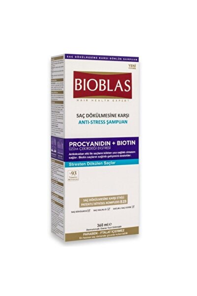 Bioblas Procyanidin Anti-Hair Loss Anti-stress Shampoo 360 Ml