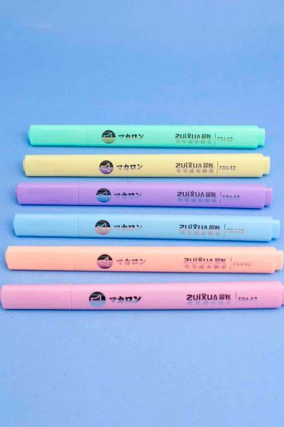 NaSaDAN Pastel Colored 6-Piece Highlighter Set