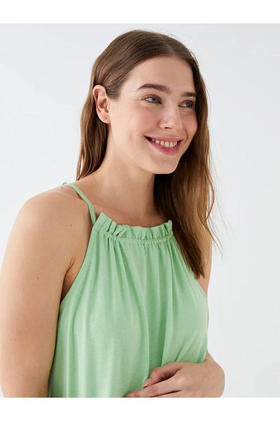 LC Waikiki LCWAIKIKI Umstandsmode Neckholder-Umstandskleid in Uni