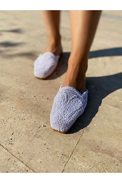 TRODONS Сью Білі плетені тапочки з закритим носком