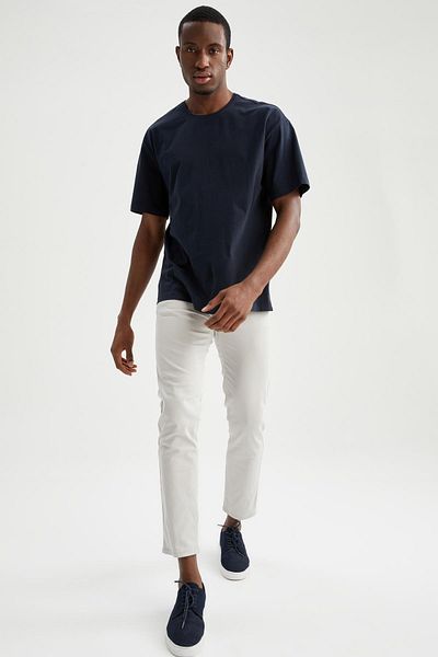 DeFacto Extra Slim Fit Chino Canvas Trousers