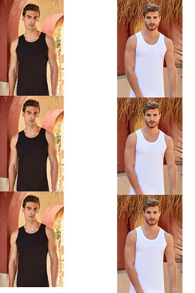 Berrak Men's Modal Thin Summer Men's Undershirt 6-pack with 2 bamboo socks as a gift