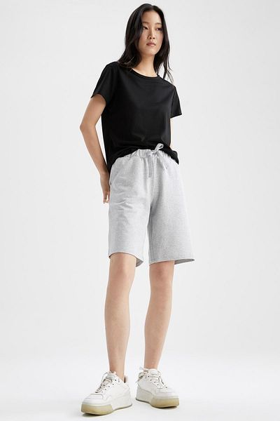 DeFacto Regular Waist Lace Up Reversible Bermuda Shorts