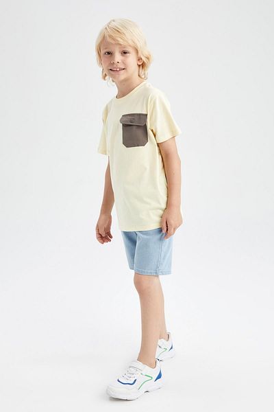 DeFacto Boy Boy Ripped Detailed Jean Bermuda