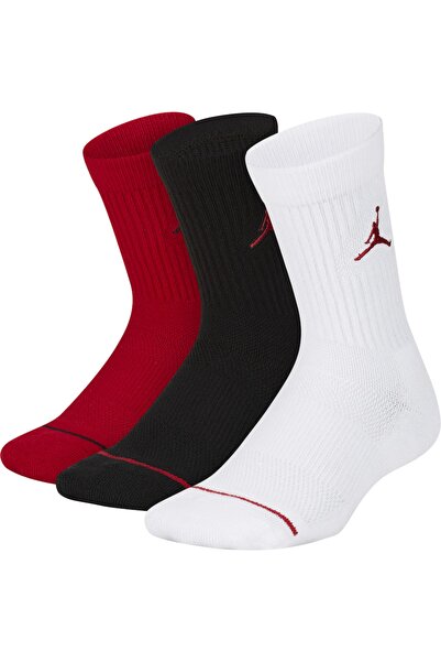 Nike جوارب كريو 3 قطع باللون الأحمر والأسود والأبيض للجنسين