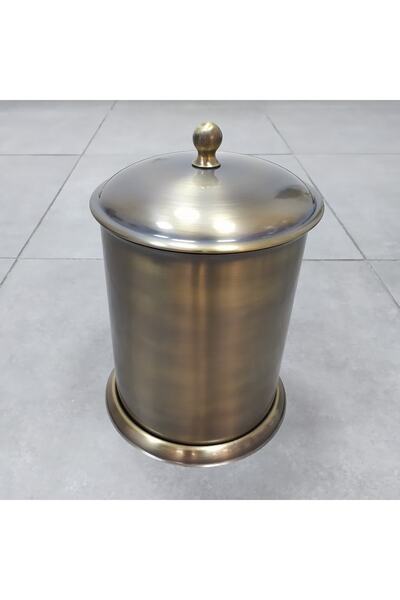 banyosepeti Altın Çöp Kovası Antik Çöp Kovası Mutfak Banyo İçin Dayanıklı Çöp...