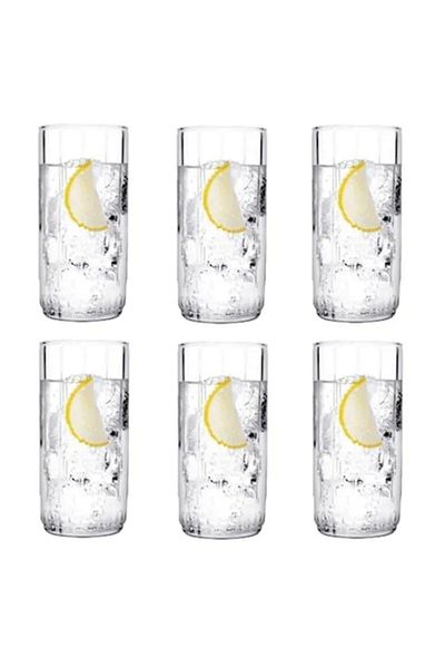 Paşabahçe Leia Water Glass - Set of 6 Water and Soft Drink Glasses