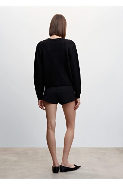 MANGO Woman Women's Black Cardigan