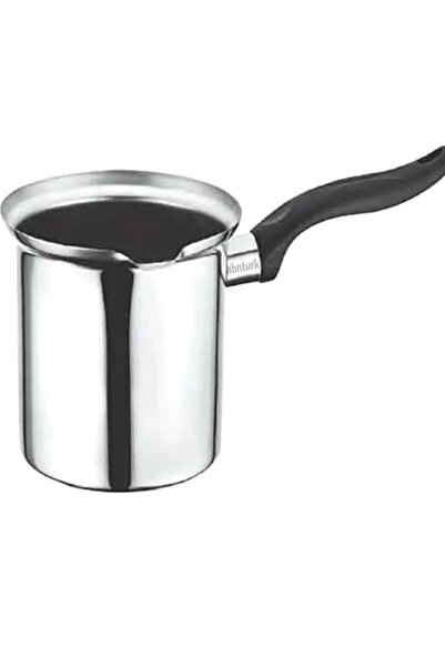 NERGIZ çelik cezve 3 numara 4 fincan (siyah kulp)