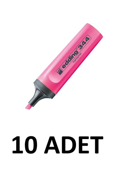 Edding 10 Pieces E-344 Highlighter Pink