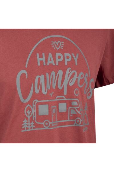 Evolite Κόκκινο μπλουζάκι Happy Campers - 3X Large