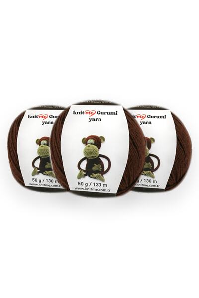 knitme GURUMI 3'lü Paket Amigurumi, Punch El Örgü İpİ Taka Yarn (KA7012)