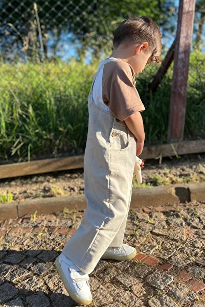 Pollito Μπλουζάκι με ρυθμιζόμενο κουμπιά από σουλφίδιο σαλοπέτ για αγόρι με σετ παιχνιδιών αρκουδάκι 2 τεμαχίων