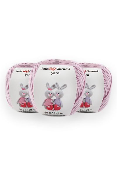 knitme GURUMI 3 Πακέτο Amigurumi, Πλεκτό Χέρι Punch Σχοινί Taka Yarn (KA8880)