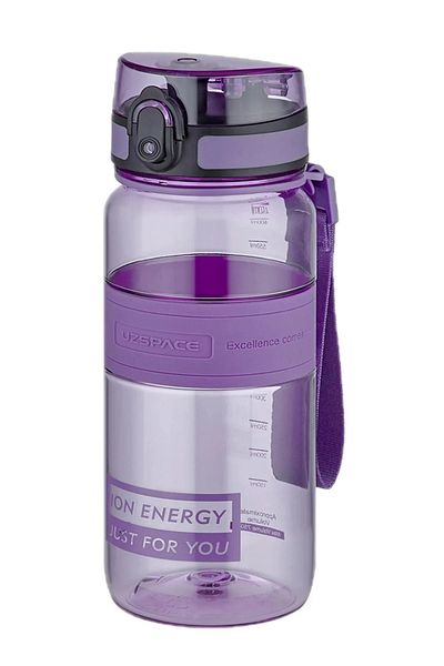 Uzspace 650ml Standard Size Silicone Body Tritan Water Bottle