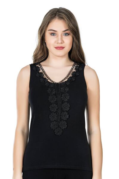 Derya Kurşun Жіночий топ без рукавів з рюшами 155