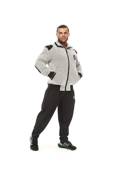 Big Sam Cotton Knitted Textured Zippered Sports Jacket Big Sam 4059