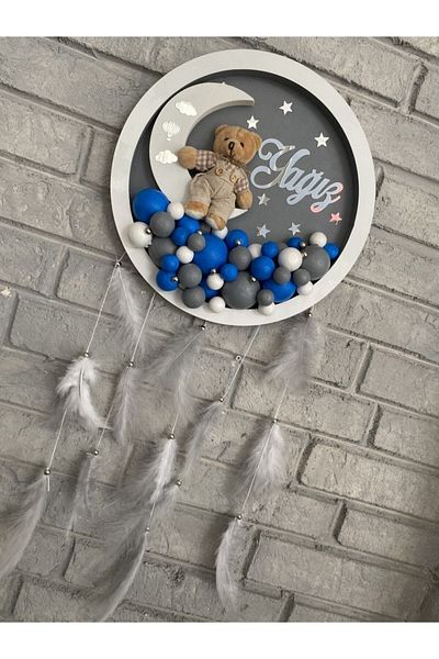 NeşeliAtölyem زخرفة باب فقاعة LED مقاس 31 سم