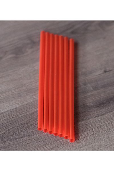Bursa Pipet 100 قطعة من مصاصات الكوكتيل المجمدة باللون الأحمر
