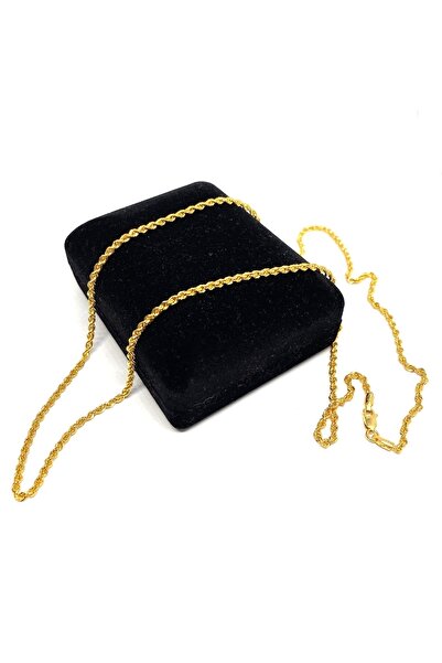 Gürler Kuyumculuk 60 Cm Pullu-arpa, Burgu-halat Zincir Altın Kolye - Ak0237