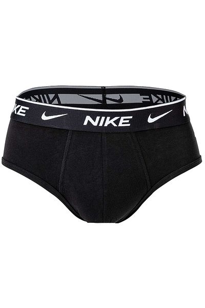 Nike Herren Slips, 3er Pack - Briefs, Logobund, Cotton Stretch