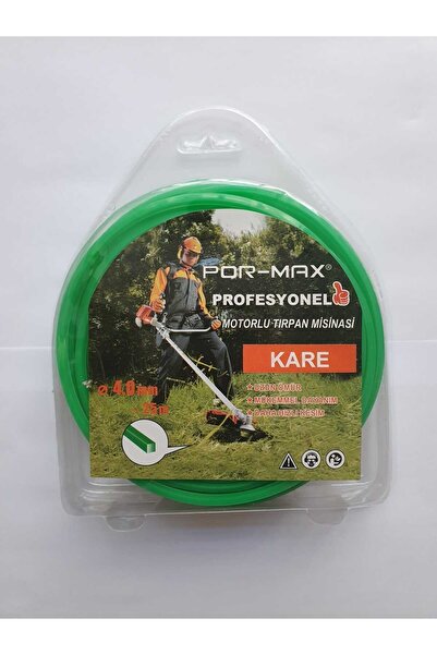 Çimen Bahçe Yapı Motorlu Tırpan Misinası 4mm-25m-KARE