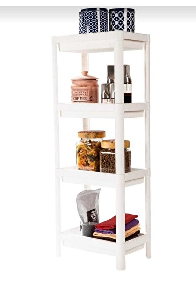 Hardov White 3-Compartment Bathroom Shelf Unit, Stylish and Practical Storage Solution