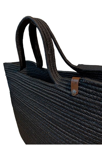 MaVaux Τσάντα παραλίας Jute Straw Look Τσάντα με λαβή γιούτας Vegan Bag