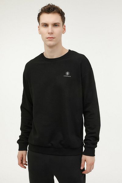 lumberjack Мъжки суитшърт M-SN75 BSC C NECK SW 3FX, черен