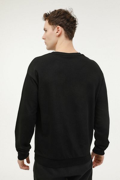lumberjack Мъжки суитшърт M-SN75 BSC C NECK SW 3FX, черен