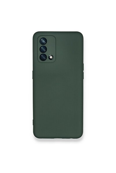 realme Oppo A74 Uyumlu Nano Silikon Kılıf Haki