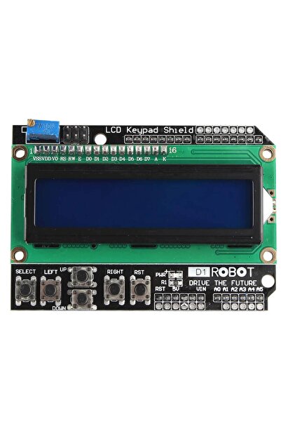 Arduino Lcd Keypad Shield 1602 - 16x2 Lcd Ekran Tuş Takımı