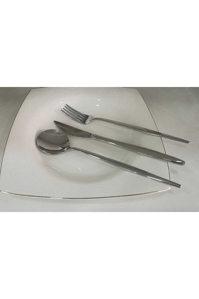 ACAR Elsa 72 Pieces 12 Person Fork Spoon Knife Set