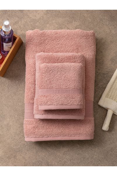 LC Waikiki Einfarbiges Badetuch-Set, 3-teilig