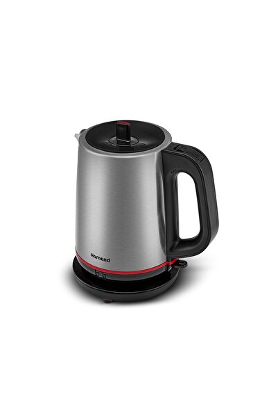 HOMEND Royaltea 1750H Cam Demlikli Inox Siyah Çay Makinesi